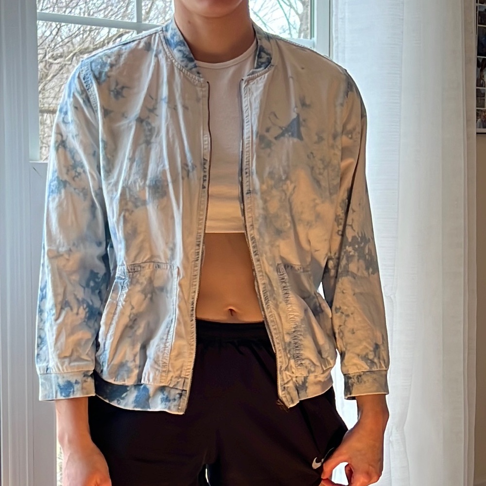 American Eagle thin demon zip jacket